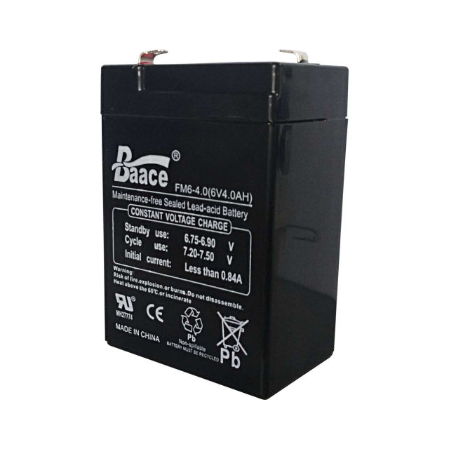 the part number is 6V 4Ah Lead-Acid Rechargeable Battery