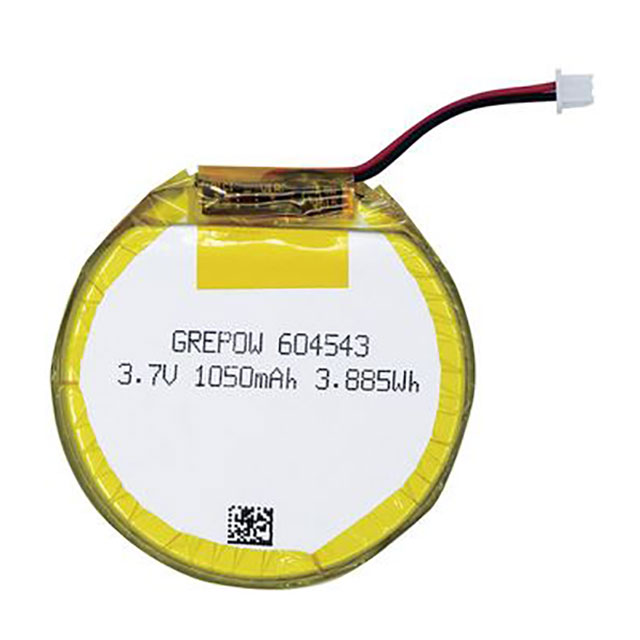 the part number is GRP604543-1C-3.7V-1050MAH WITH PCM