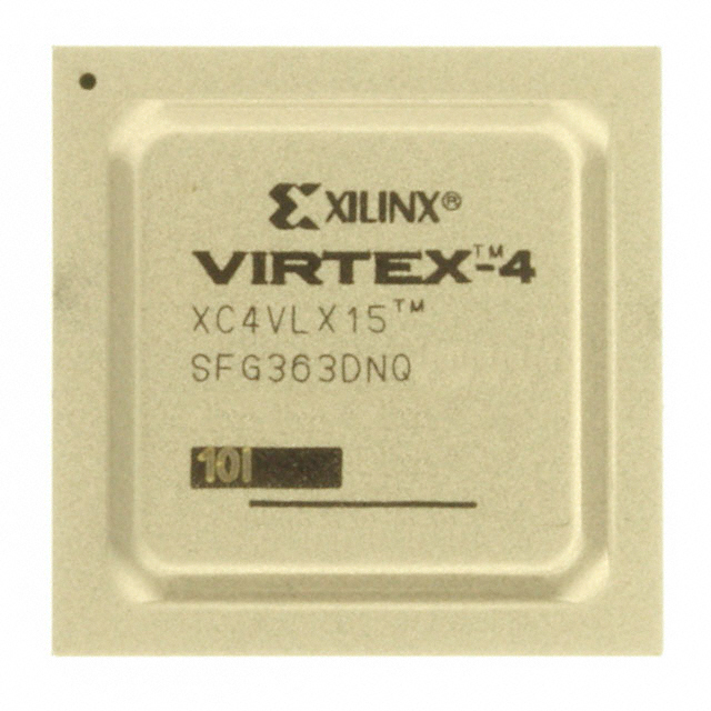the part number is XC4VLX15-10SFG363I