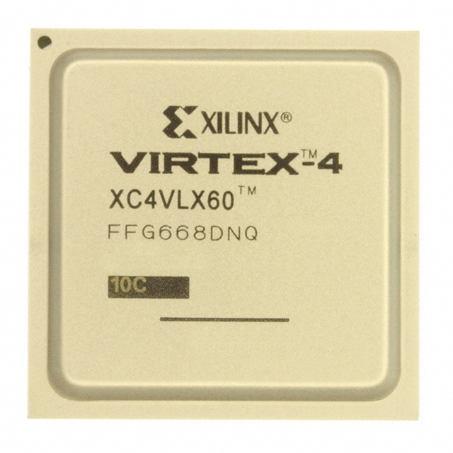 the part number is XC4VLX60-10FFG668C